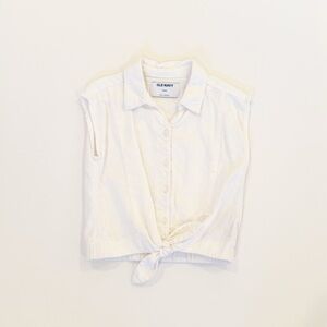 Old Navy Girl’s Front Tie Button Up Top
